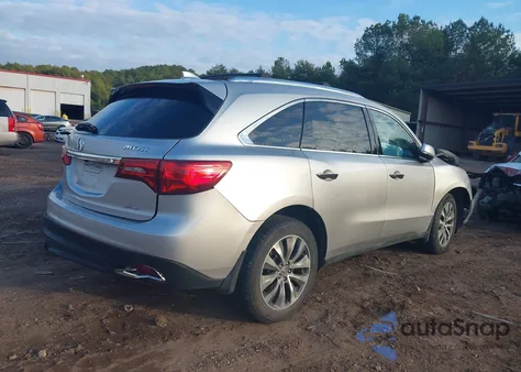 2014 Acura Mdx Technology Package from USA, damaged, VIN 5FRYD4H49EB014329